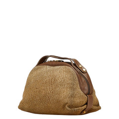 ボルボネーゼ ハンドバッグ 913911 ブラウン スウェード レザー レディース BORBONESE 【中古】