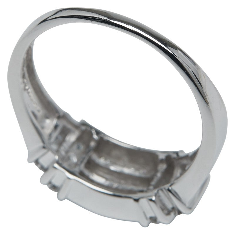 K18WG ホワイトゴールド ダイヤ0.50ct リング 指輪 レディース 16号 【中古】