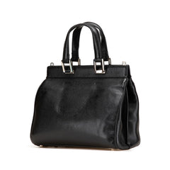グッチ ズゥミ スモール ハンドバッグ ショルダーバッグ 2WAY 569712 ブラック レザー レディース GUCCI 【中古】