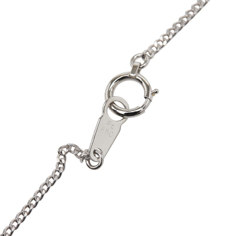 Pt900 プラチナ Pt850 プラチナ ルビー0.21ct ダイヤ0.13ct ペンダントネックレス レディース 【中古】