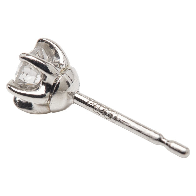 Pt900 プラチナ ダイヤ0.50ct スタッドピアス レディース 【中古】
