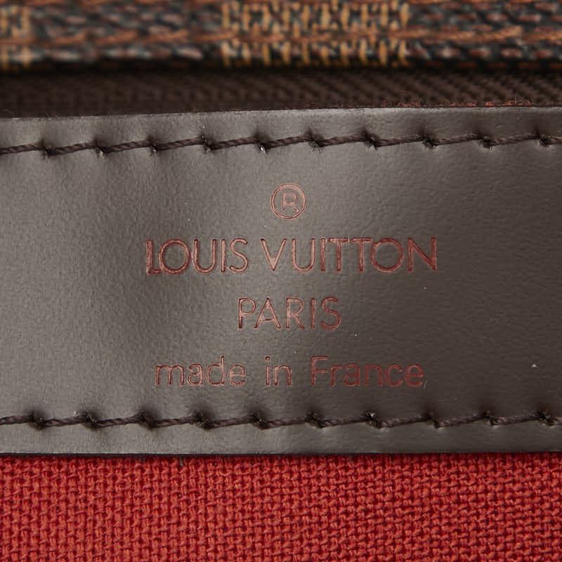 ルイ ヴィトン ダミエ ナヴィグリオ 斜め掛け ショルダーバッグ N45255 ブラウン PVC レザー レディース LOUIS VUITTON 【中古】