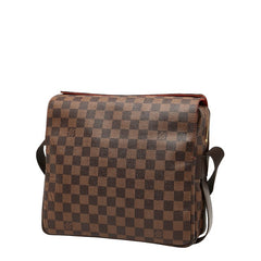 ルイ ヴィトン ダミエ ナヴィグリオ 斜め掛け ショルダーバッグ N45255 ブラウン PVC レザー レディース LOUIS VUITTON 【中古】
