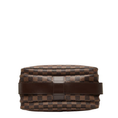 ルイ ヴィトン ダミエ ナヴィグリオ 斜め掛け ショルダーバッグ N45255 ブラウン PVC レザー レディース LOUIS VUITTON 【中古】