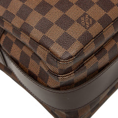 ルイ ヴィトン ダミエ ナヴィグリオ 斜め掛け ショルダーバッグ N45255 ブラウン PVC レザー レディース LOUIS VUITTON 【中古】