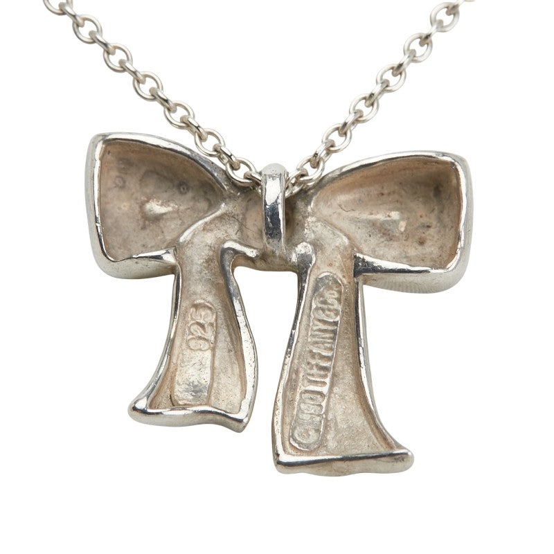 ティファニー リボン ネックレス SV925 シルバー レディース TIFFANY&Co. 【中古】