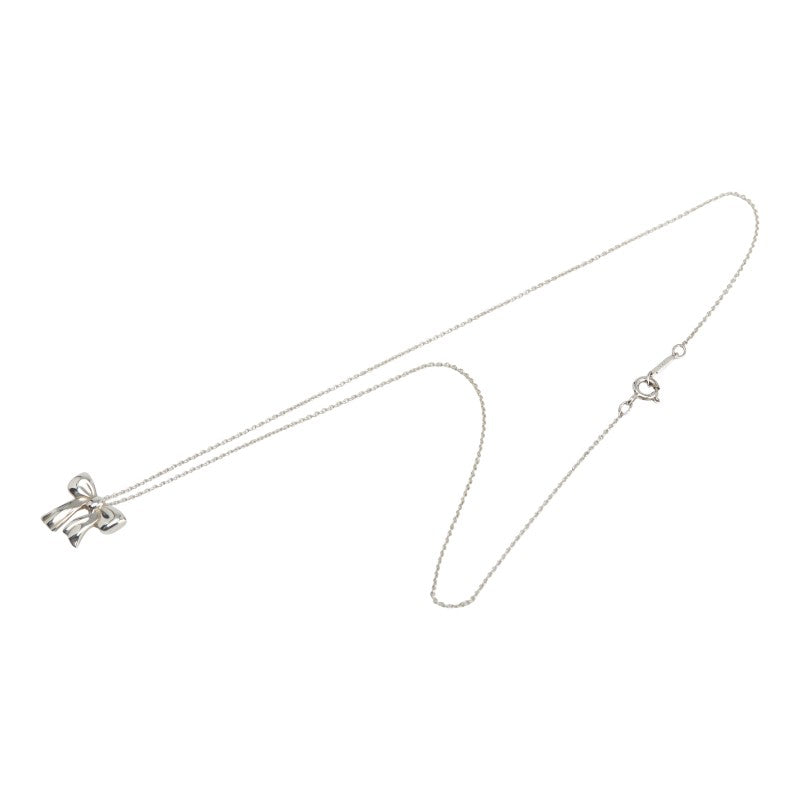 ティファニー リボン ネックレス SV925 シルバー レディース TIFFANY&Co. 【中古】