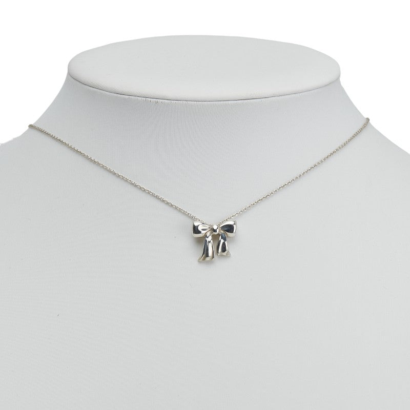 ティファニー リボン ネックレス SV925 シルバー レディース TIFFANY&Co. 【中古】