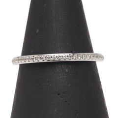 K18WG ホワイトゴールド ダイヤ0.18ct フルエタニティ リング 指輪 レディース 11.5号 【中古】