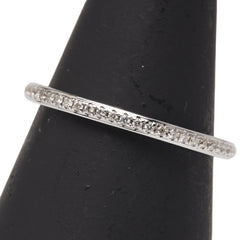 K18WG ホワイトゴールド ダイヤ0.18ct フルエタニティ リング 指輪 レディース 11.5号 【中古】