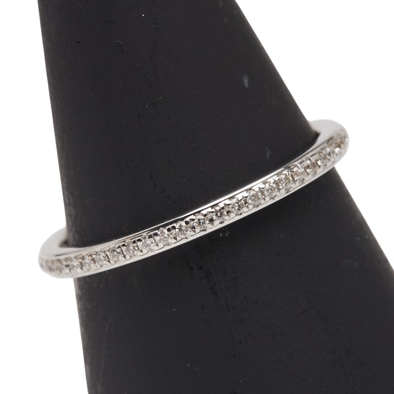 K18WG ホワイトゴールド ダイヤ0.18ct フルエタニティ リング 指輪 レディース 11.5号 【中古】