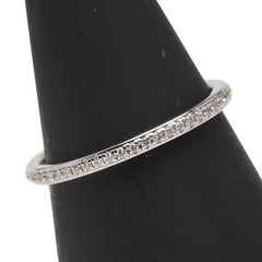 K18WG ホワイトゴールド ダイヤ0.18ct フルエタニティ リング 指輪 レディース 11.5号 【中古】