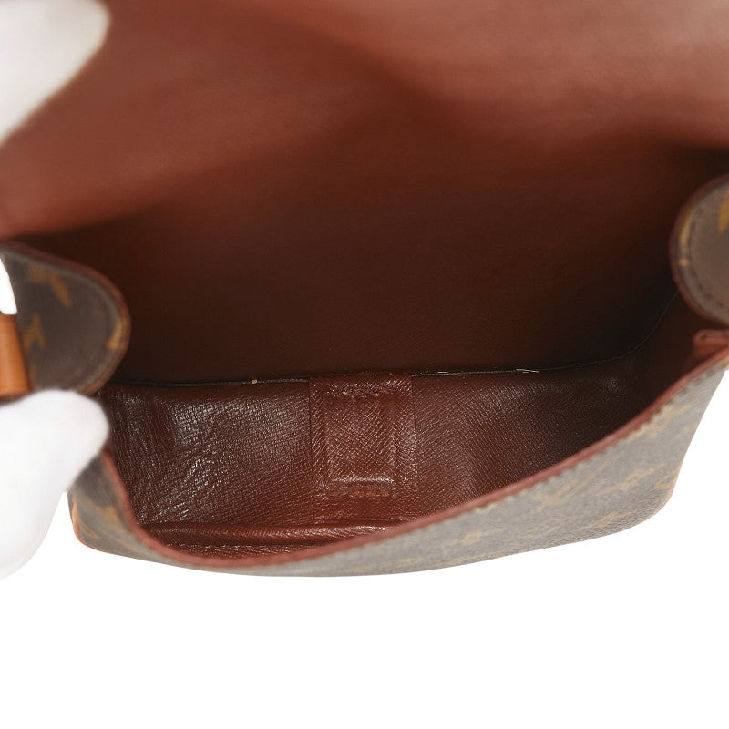 ルイ ヴィトン モノグラム ミニ カルトシエール 斜め掛け ショルダーバッグ M51254 ブラウン PVC レザー レディース LOUIS VUITTON 【中古】