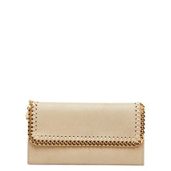 ステラマッカートニー ファラベラ 長財布 ベージュ ポリエステル レディース Stella McCartney 【中古】