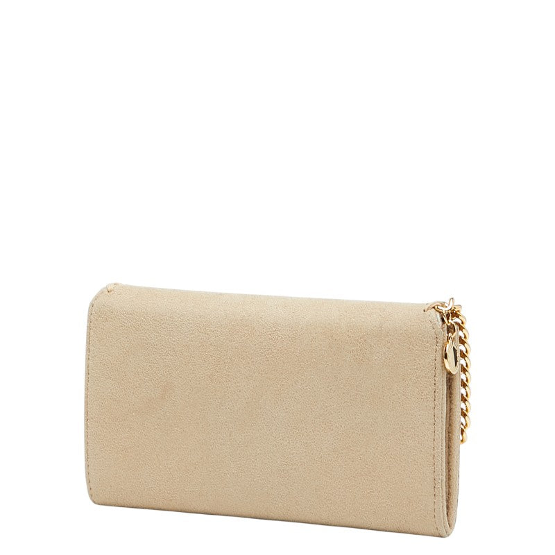 ステラマッカートニー ファラベラ 長財布 ベージュ ポリエステル レディース Stella McCartney 【中古】