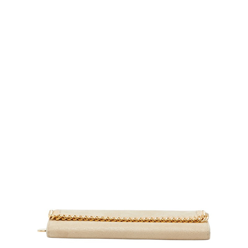 ステラマッカートニー ファラベラ 長財布 ベージュ ポリエステル レディース Stella McCartney 【中古】