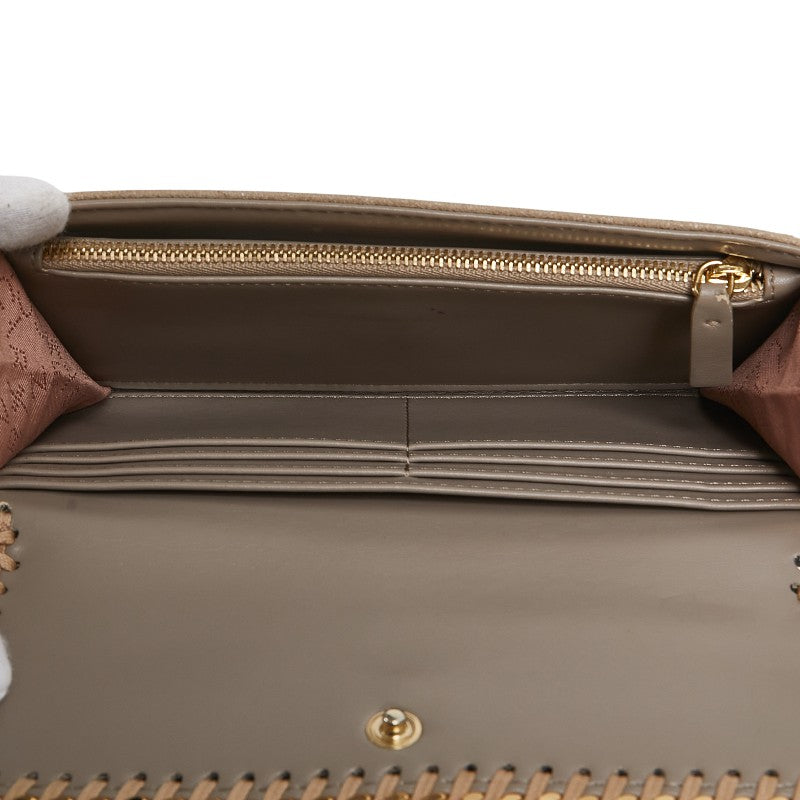 ステラマッカートニー ファラベラ 長財布 ベージュ ポリエステル レディース Stella McCartney 【中古】