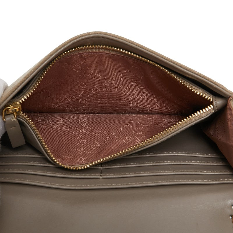ステラマッカートニー ファラベラ 長財布 ベージュ ポリエステル レディース Stella McCartney 【中古】