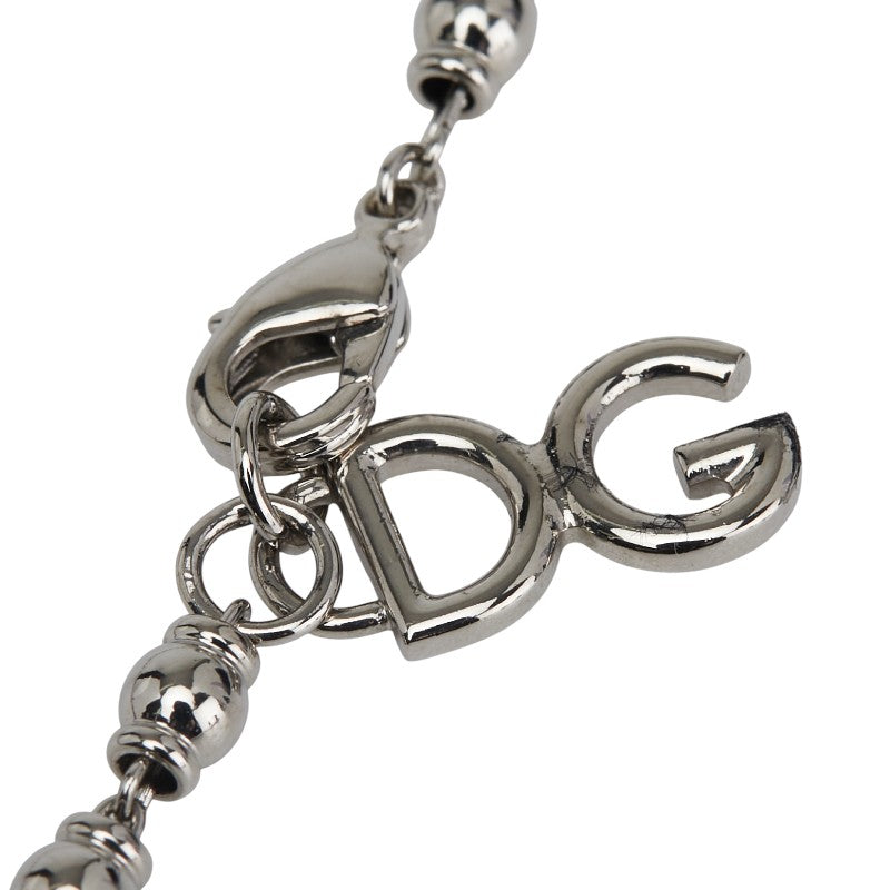ドルチェアンドガッバーナ クラウン 王冠 モチーフ ネックレス メタル ラインストーン レディース DOLCE&GABBANA 【中古】