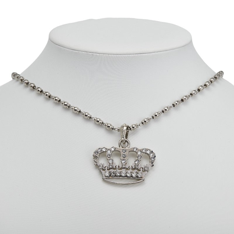 ドルチェアンドガッバーナ クラウン 王冠 モチーフ ネックレス メタル ラインストーン レディース DOLCE&GABBANA 【中古】