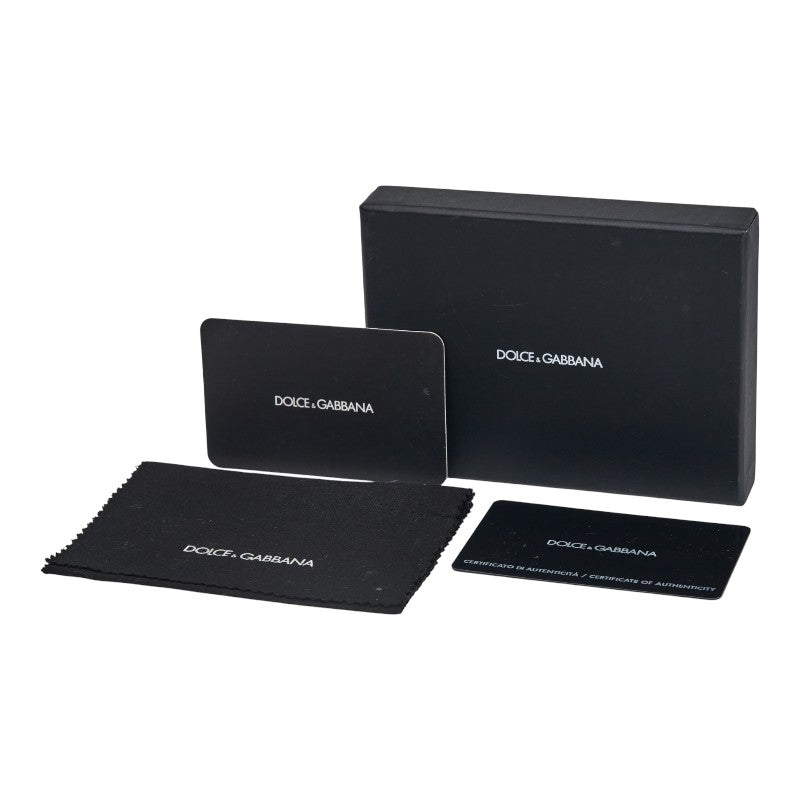 ドルチェアンドガッバーナ DGロゴ ネックレス シルバー ブラック メタル メンズ DOLCE&GABBANA 【中古】
