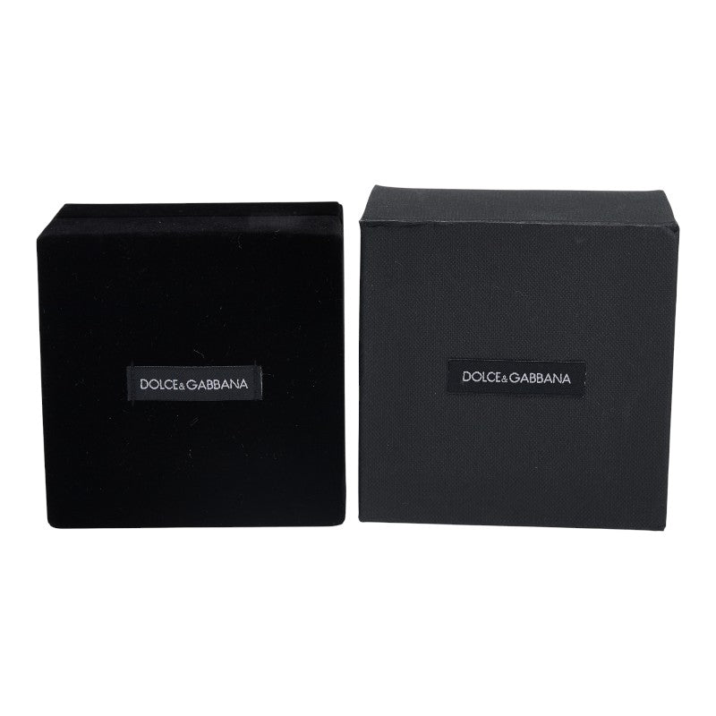 ドルチェアンドガッバーナ AMORE 王冠 ハート モチーフ カフス ゴールド レッド メッキ レディース DOLCE&GABBANA 【中古】