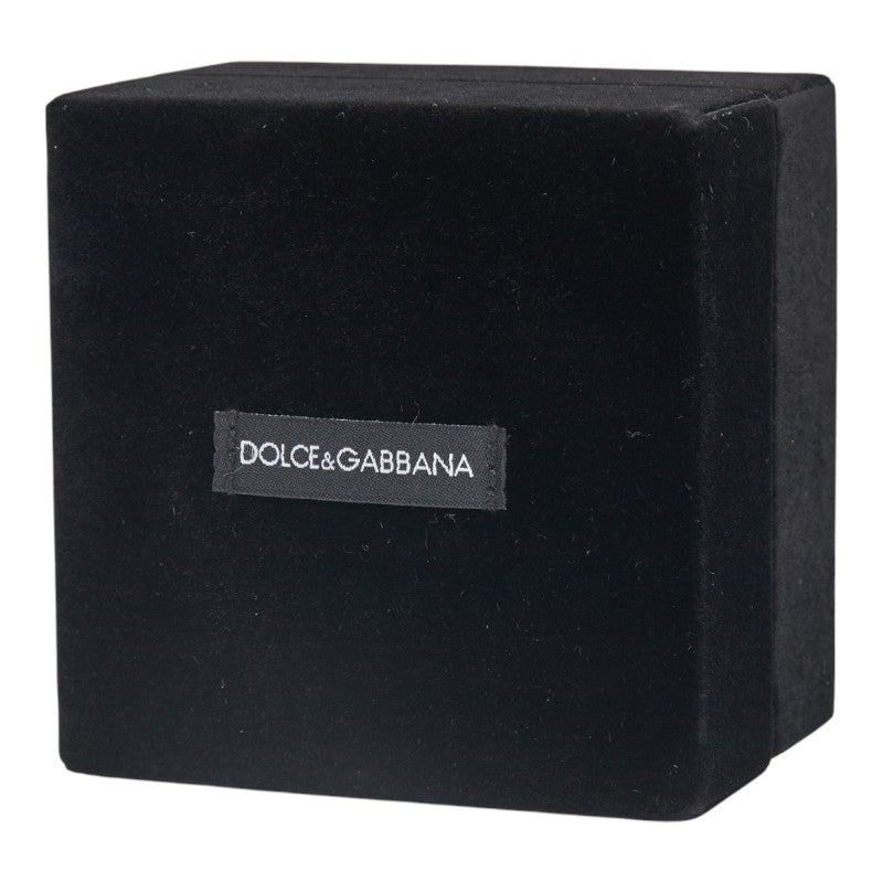 ドルチェアンドガッバーナ DGロゴ オーバル モチーフ カフス ゴールド レッド メッキ メンズ DOLCE&GABBANA 【中古】