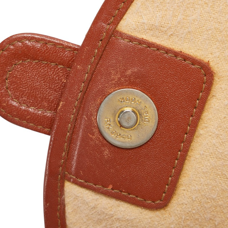 エム シー エム ヴィセトス ロゴグラム ショルダーバッグ ブラウン PVC レザー レディース MCM 【中古】