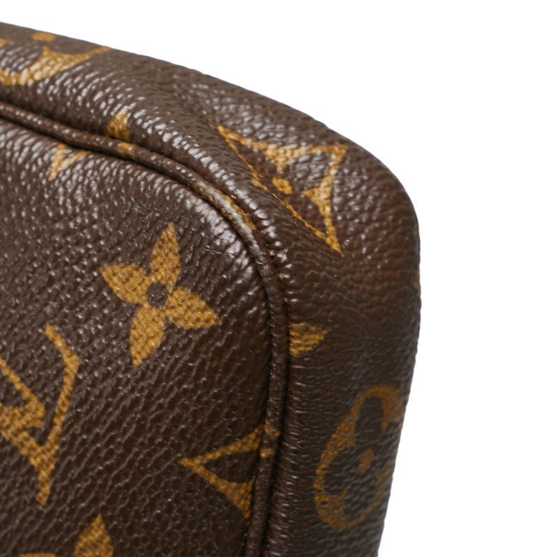 ルイ ヴィトン モノグラム ミニ ポシェット アクセソワール アクセサリーポーチ M58009 ブラウン PVC レディース LOUIS VUITTON 【中古】