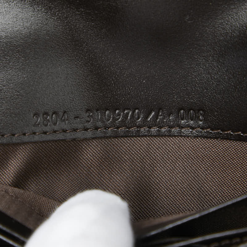 フェンディ ズッカ 長財布 310970 ブラウン キャンバス レザー レディース FENDI 【中古】