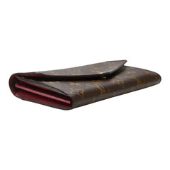 ルイ ヴィトン モノグラム ポルトフォイユ サラ 長財布 M62234 ブラウン フューシャ PVC レザー レディース LOUIS VUITTON 【中古】