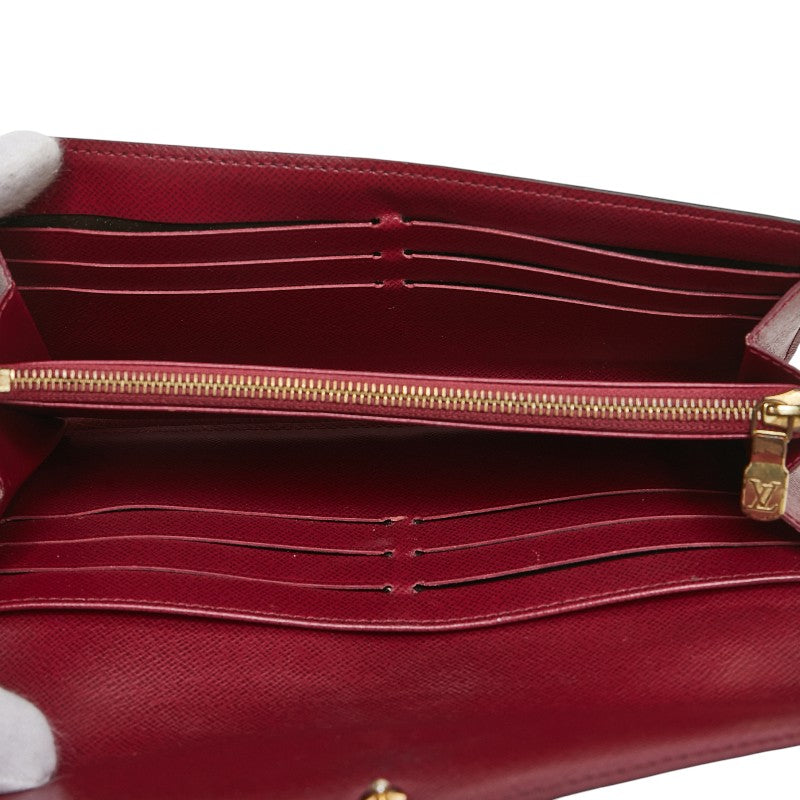 ルイ ヴィトン モノグラム ポルトフォイユ サラ 長財布 M62234 ブラウン フューシャ PVC レザー レディース LOUIS VUITTON 【中古】