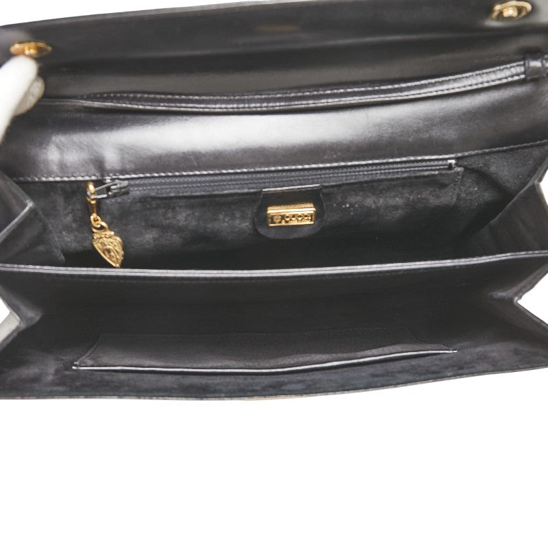 グッチ オールドグッチ ヴィンテージ ショルダーバッグ 斜め掛け 004 056 0181 ブラック レザー レディース GUCCI 【中古】