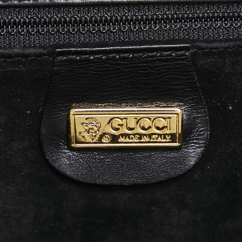 グッチ オールドグッチ ヴィンテージ ショルダーバッグ 斜め掛け 004 056 0181 ブラック レザー レディース GUCCI 【中古】