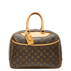 ルイ ヴィトン モノグラム ドーヴィル ハンドバッグ ミニボストンバッグ 旅行カバン M47270 ブラウン PVC レザー レディース LOUIS VUITTON 【中古】