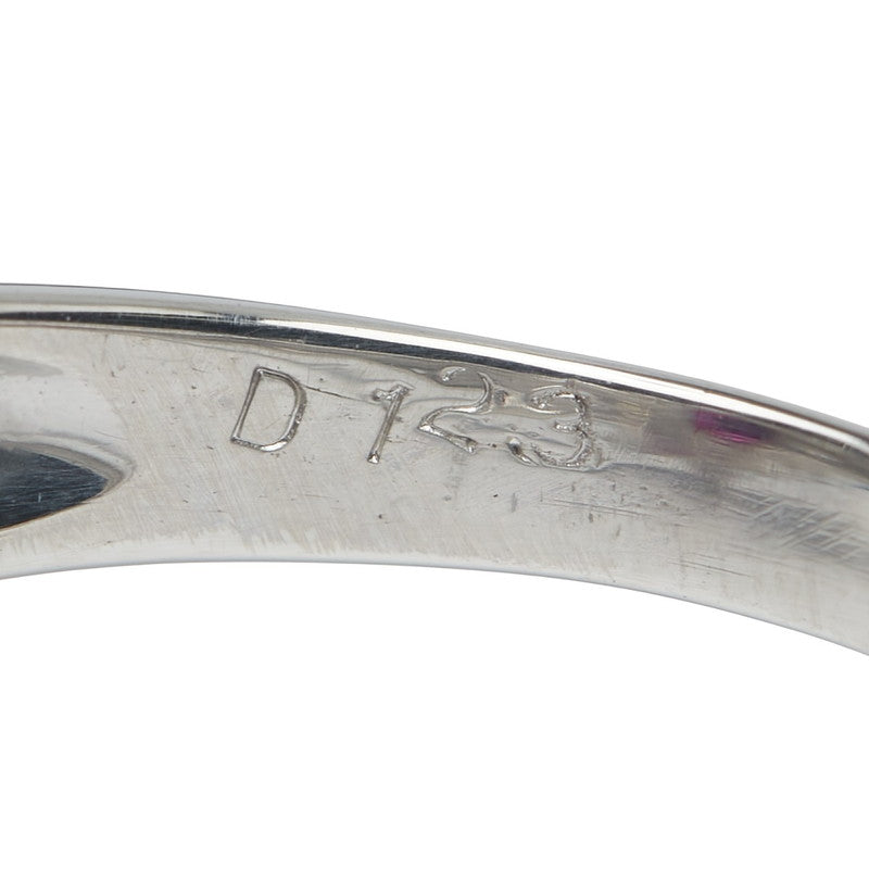 Pt900 プラチナ ルビー1.03ct ダイヤ1.23ct リング 指輪 レディース 15号 【中古】