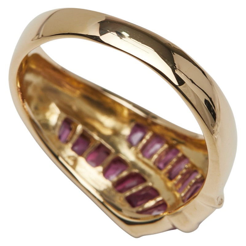 K18YG イエローゴールド ルビー1.72ct リング 指輪 レディース 13.5号 【中古】