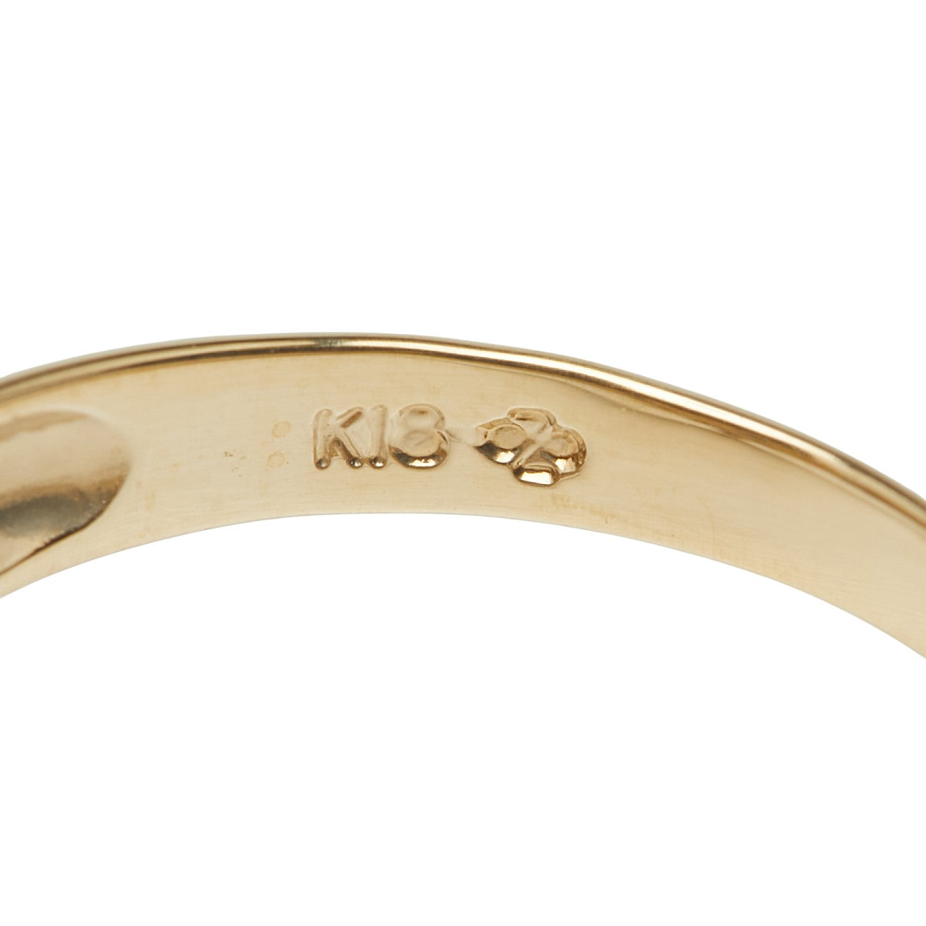 K18YG イエローゴールド サファイア0.25ct ダイヤ0.08 リング 指輪 レディース 12号 【中古】
