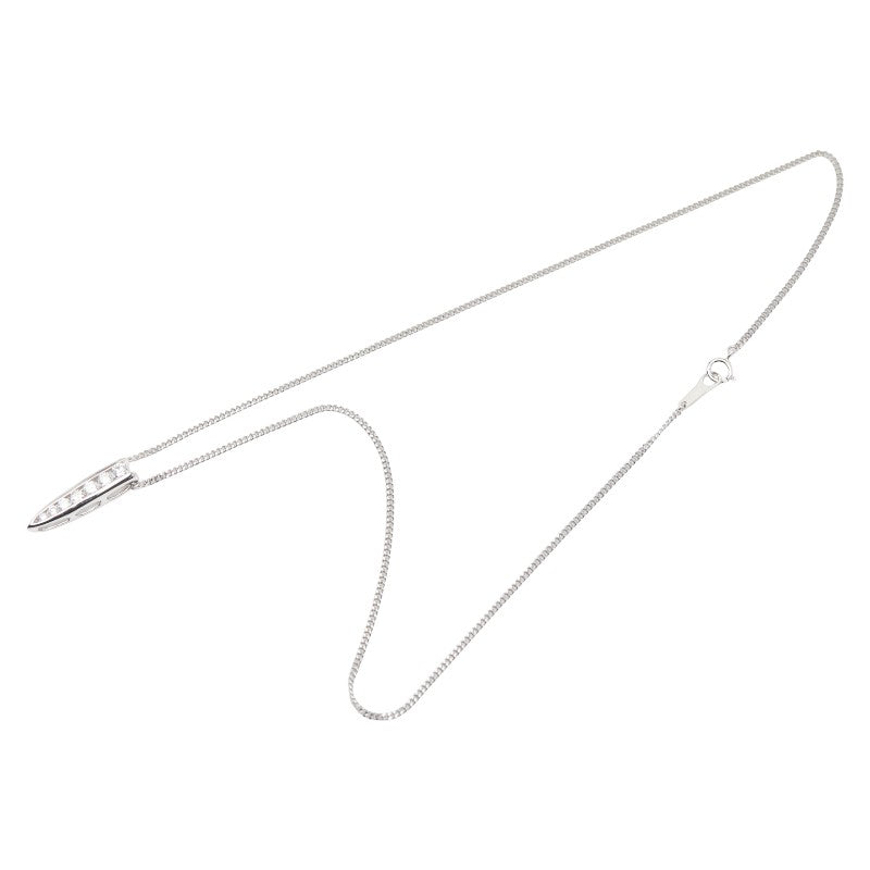Pt900 プラチナ Pt850 プラチナ ダイヤ0.50ct ネックレス レディース 【中古】