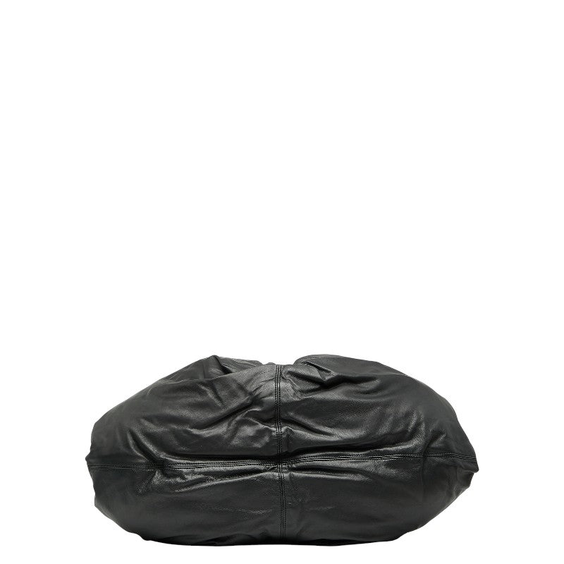 ボッテガヴェネタ イントレチャート ワンショルダーバッグトートバッグ ブラック レザー レディース BOTTEGAVENETA 【中古】