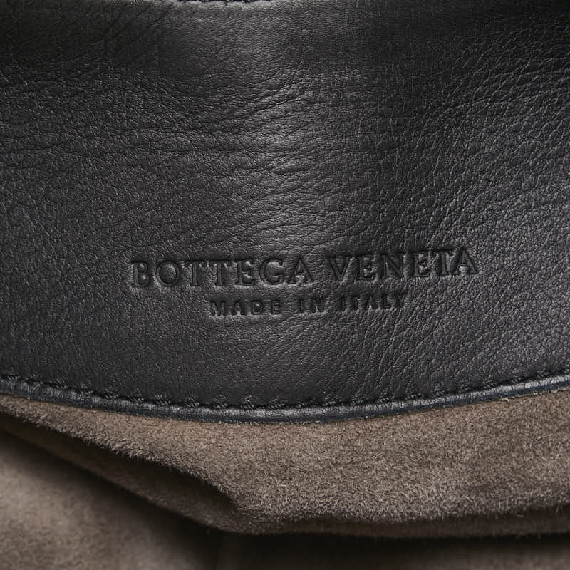 ボッテガヴェネタ イントレチャート ワンショルダーバッグトートバッグ ブラック レザー レディース BOTTEGAVENETA 【中古】