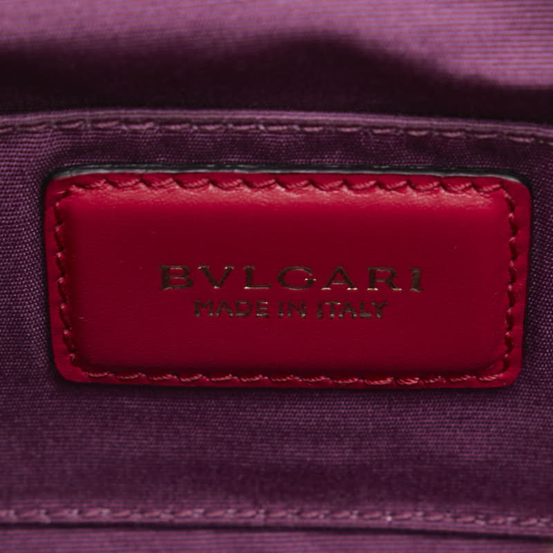 ブルガリ セルペンティ スカリエ ハンドバッグ ショルダーバッグ 2WAY ピンク レザー レディース BVLGARI 【中古】