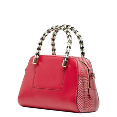 ブルガリ セルペンティ スカリエ ハンドバッグ ショルダーバッグ 2WAY ピンク レザー レディース BVLGARI 【中古】