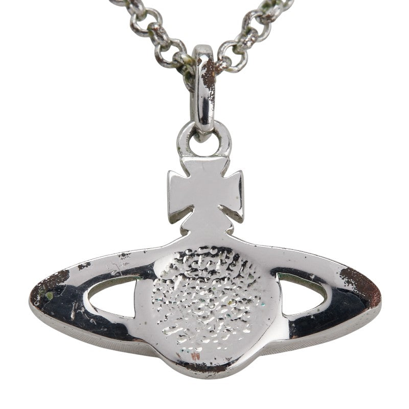 ヴィヴィアンウエストウッド オーブ ラインストーン ネックレス シルバー メタル レディース Vivienne Westwood 【中古】