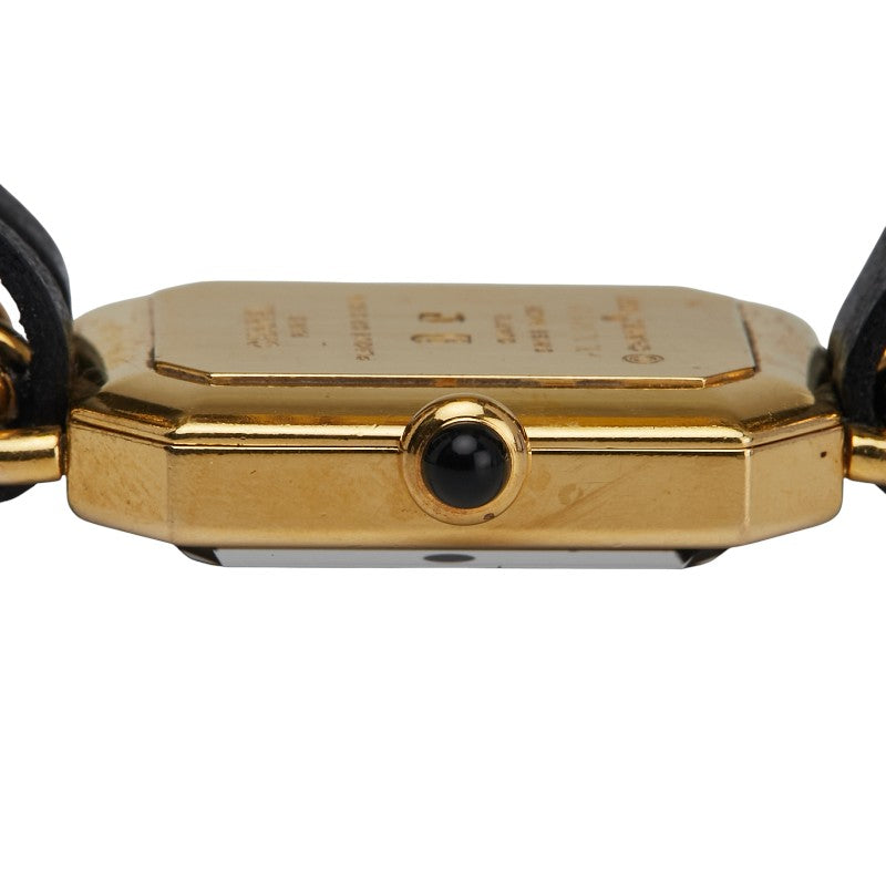 シャネル プルミエール 腕時計 サイズ：M H0001 クオーツ ブラック文字盤 ステンレススチール レザー レディース CHANEL 【中古】