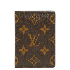ルイ ヴィトン モノグラム ポルトカルト パス ヴェルティカル パスケース カードケース M66541 ブラウン PVC レザー レディース LOUIS VUITTON 【中古】
