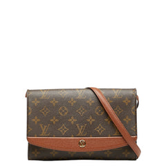ルイ ヴィトン モノグラム ボルドー24 斜め掛け ショルダーバッグ M51798 ブラウン PVC レザー レディース LOUIS VUITTON 【中古】