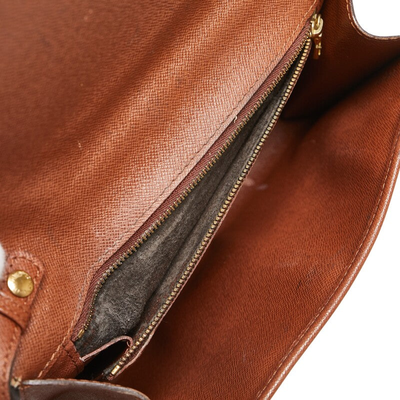 ルイ ヴィトン モノグラム ボルドー24 斜め掛け ショルダーバッグ M51798 ブラウン PVC レザー レディース LOUIS VUITTON 【中古】