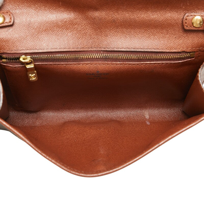 ルイ ヴィトン モノグラム ボルドー24 斜め掛け ショルダーバッグ M51798 ブラウン PVC レザー レディース LOUIS VUITTON 【中古】