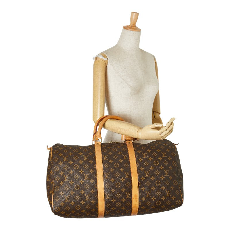 ルイ ヴィトン モノグラム キーポル50 ボストンバッグ M41426 ブラウン PVC レザー レディース LOUIS VUITTON 【中古】
